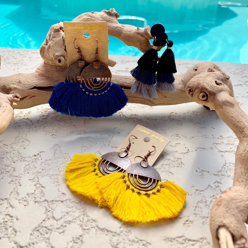 Set of 3 tassel Earings
